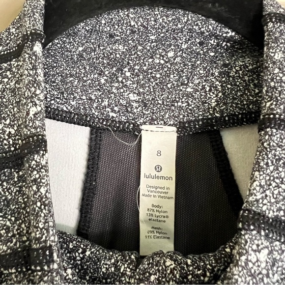 Lululemon Define Jacket Luminesce Splatter White Black size 8 - Picture 4 of 6